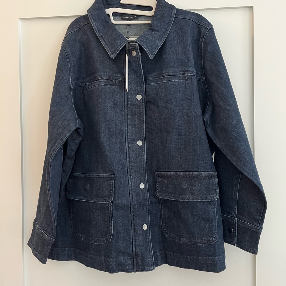 Universal Standard Denim Utility Jacket - size 14-16 - Picture 3 of 8